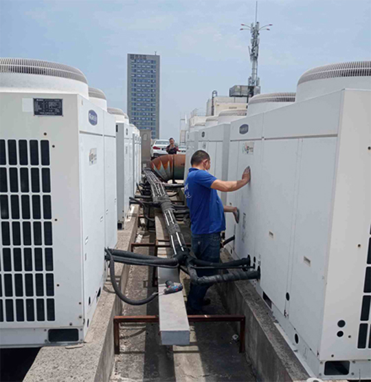 萨迦中央空调制热和不制冷系统维修方法